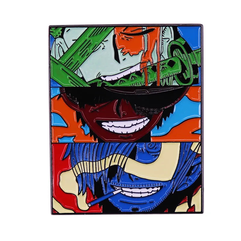 Pirate Emblem Pins: Luffy & Law Edition