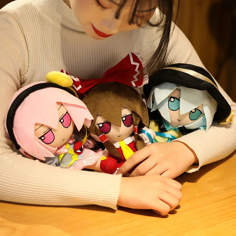 20CM New Japan Anime TouHou Project Hakurei Reimu Kirisame Komeiji Koishi Stuffed Sitting Dolls