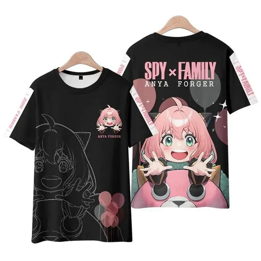 Anime SPY X Family T-Shirts Women Casual Breathable Short Sleeves Summer Anime T-shirt Comfortable