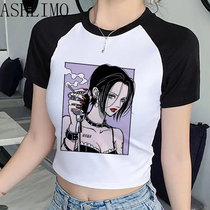 Nana Japanese Anime Summer Crop Top T Shirt