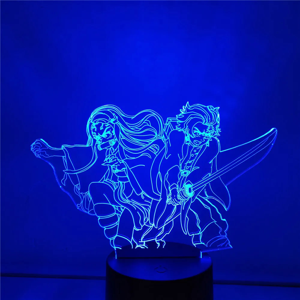 Demon Slayer Nezuko Tanjirou Zenitsu 3D Night Lights