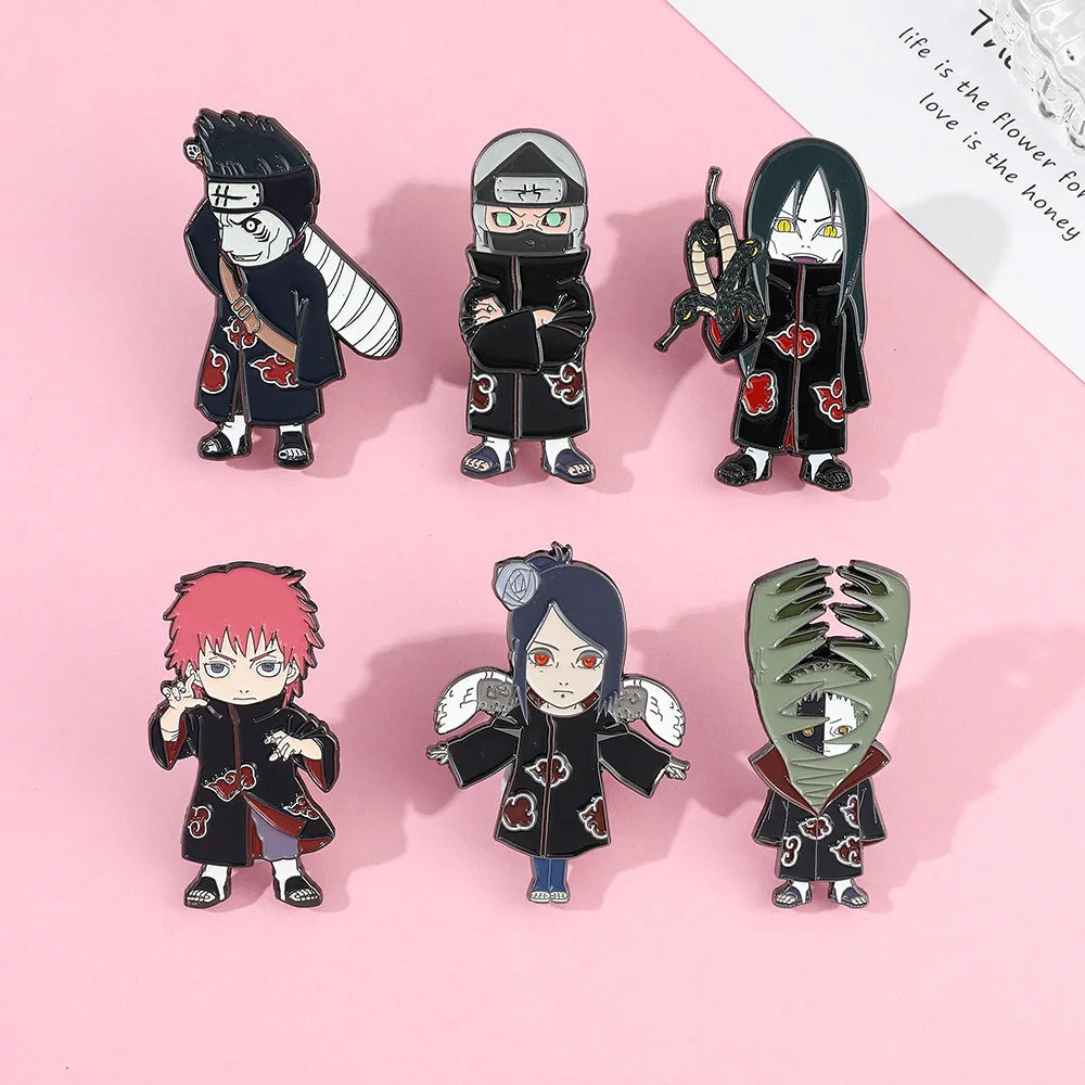 Naruto Character Brooch