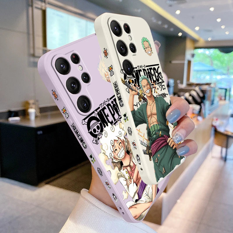 One Piece Luffy Zoro Cool Liquid Left Rope For Samsung Galaxy