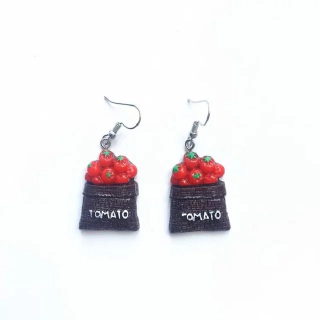 Three-Dimensional Square Dice Earrings