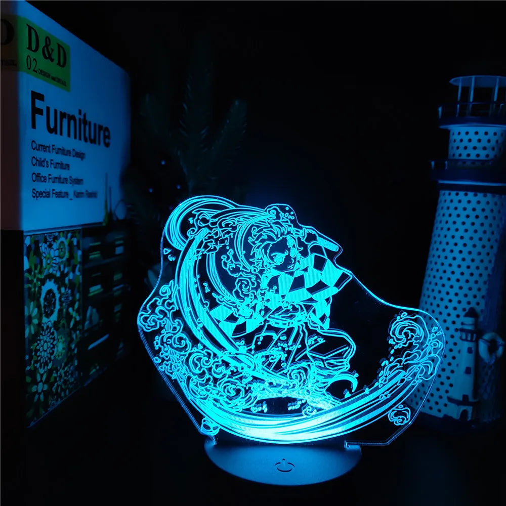 Demon Slayer Nezuko Tanjirou Zenitsu 3D Night Lights