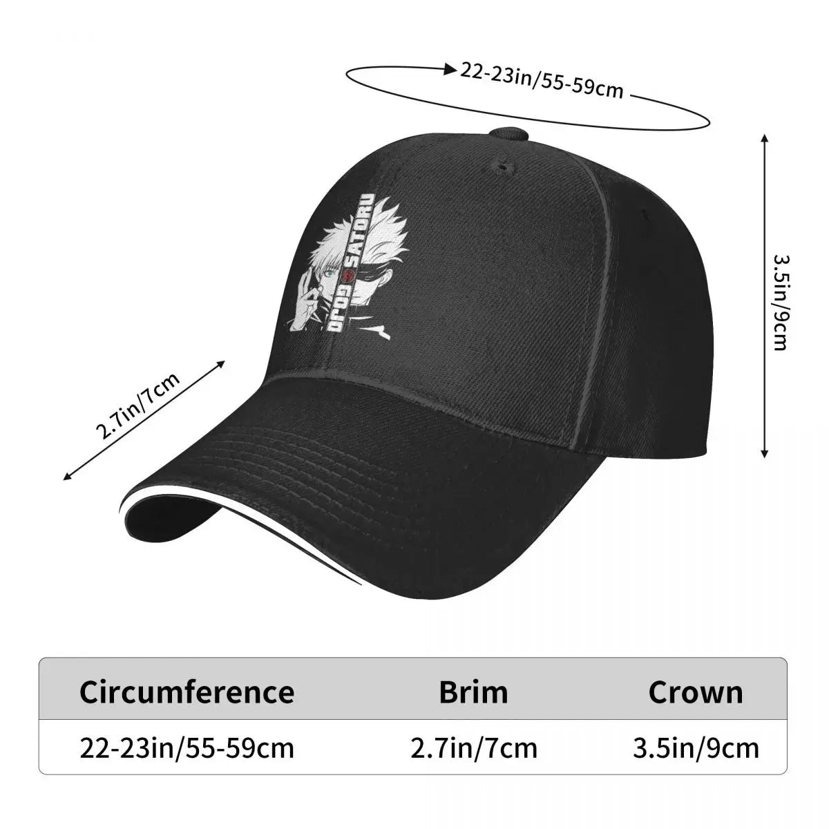 Men Women JJK Gojo Satoru Cap Fashion Baseball Cap