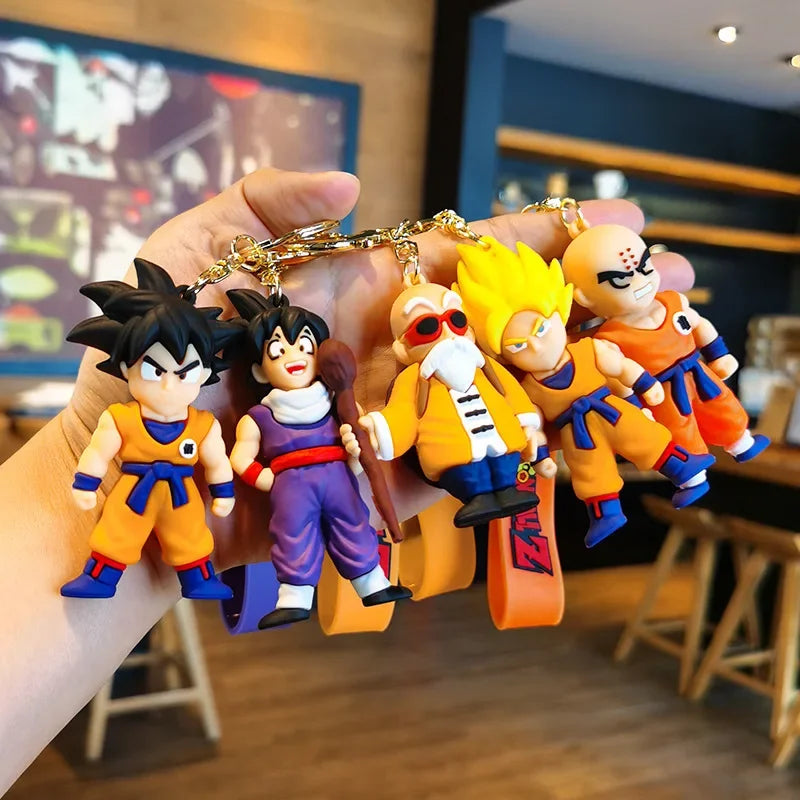 Anime Dragon Ball Keychain Z Super Saiyan Son Goku Bulma Broly Piccolo Majin Buu Series