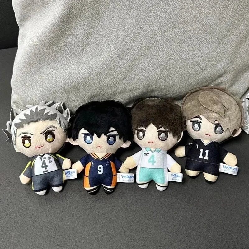 10cm Mini Haikyuu Plush Volleyball Stuffed Hinata Shoyo Tobio Kageyama Yu Nishinoya Plush Pendant Keychain