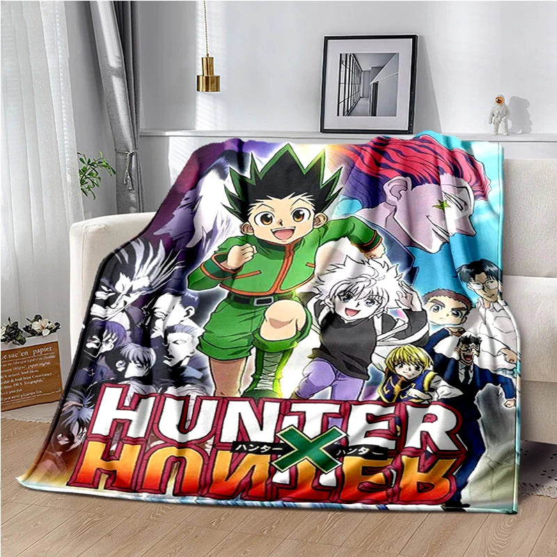 HUNTER X HUNTER Throw Blanket Anime Soft Cover Lightweight Warm Blankets