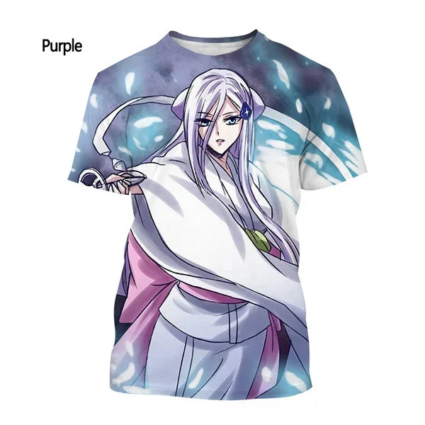 Casual Short-sleeved T-shirt Fashion Men's and Women's Japanese Anime BLEACH Printing T-shirt