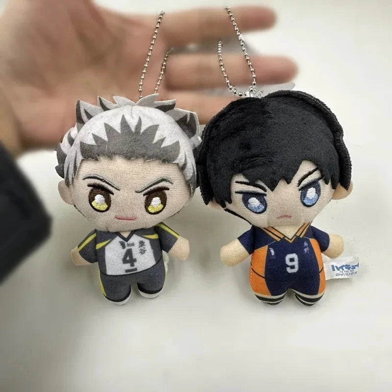 10cm Mini Haikyuu Plush Volleyball Stuffed Hinata Shoyo Tobio Kageyama Yu Nishinoya Plush Pendant Keychain