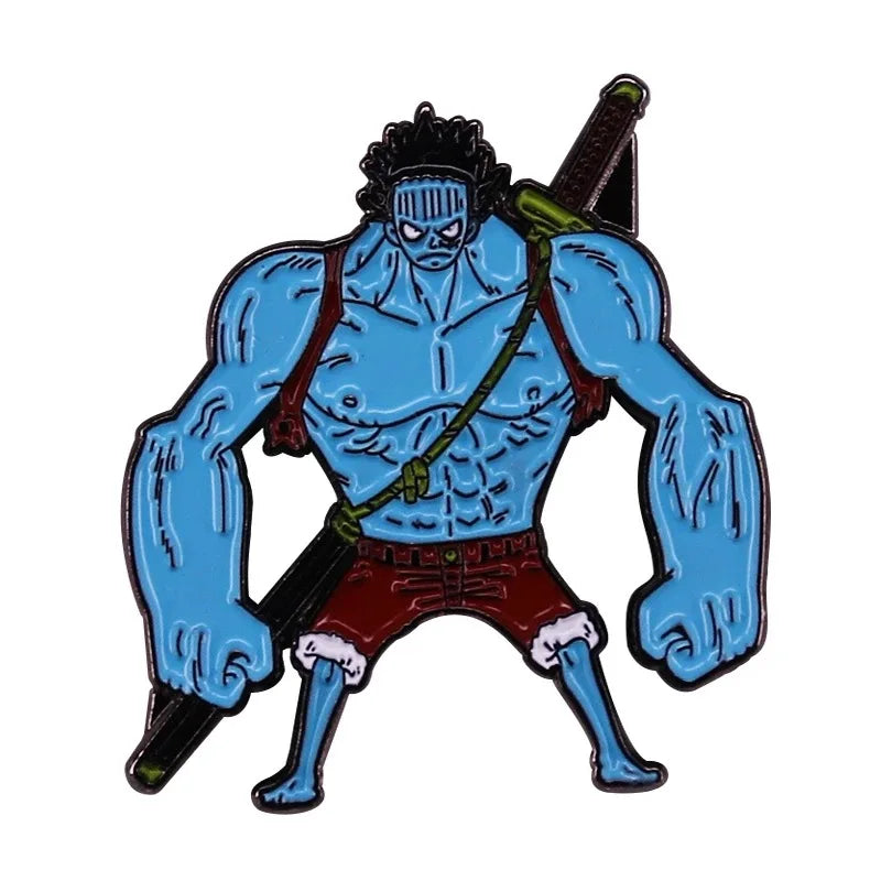 Pirate Emblem Pins: Luffy & Law Edition