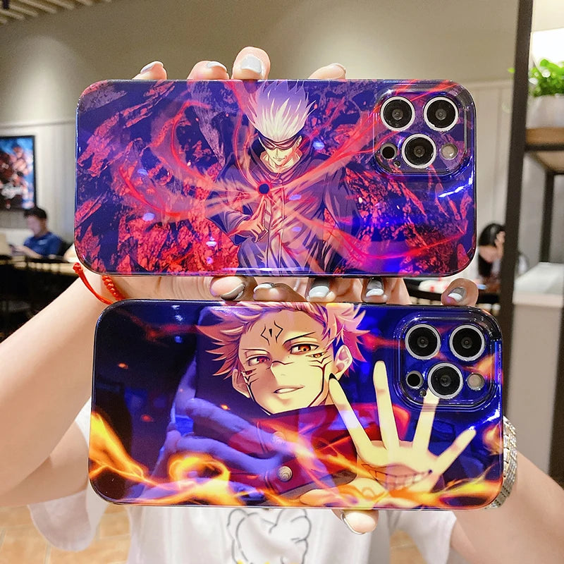 Cool Japanese Anime Manga Glossy Blu-Ray iPhone Case for iphone 15 14 13 12 11 Pro Max Mini XS XR