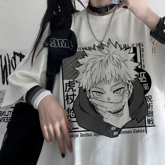 Oversized Anime T-shirts Jiu-Jitsu Kaisen T-shirt Unisex