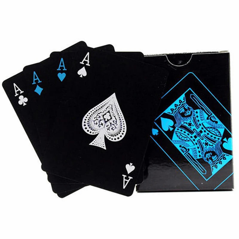 Black blue Playing Card Poker Game Deck red yellow Poker Suit Plastic Magic Waterproof Deck Of Card