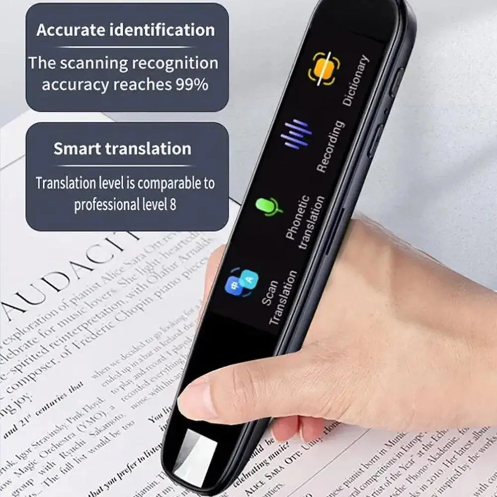 Offline Translation Pen Dictionary English Intelligent Scanning Point Reading 123 Languages Translator Pen