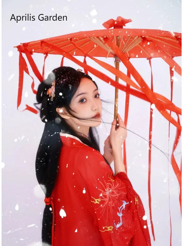 Dance Performance Lace Umbrella Classical Hanfu Oil Paper Umbrella Fairy Ancient