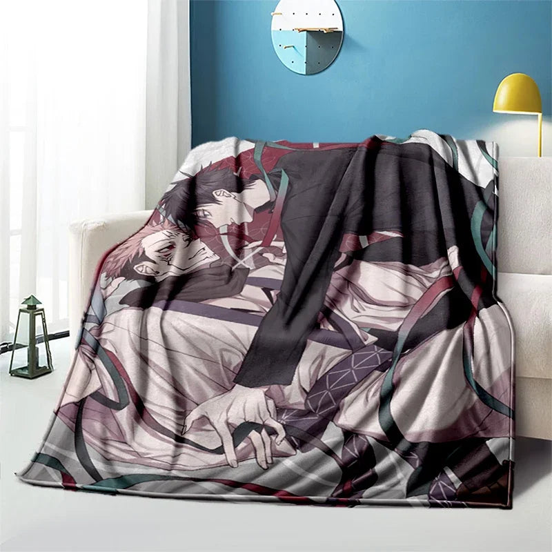 Jujutsu Kaisen Anime Plush Bed / Picnic Thin Blankets