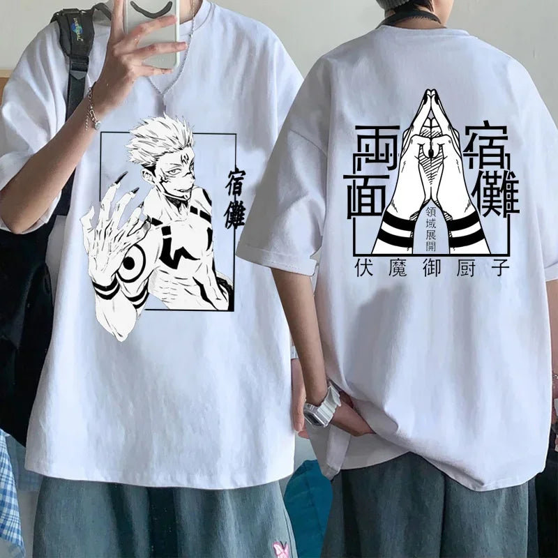 Anime Printed T-shirt Unisex Casual Loose Cool Y2k T-shirt