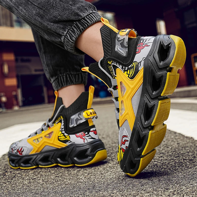 SkyBurst Sneakers: Speedcore Style