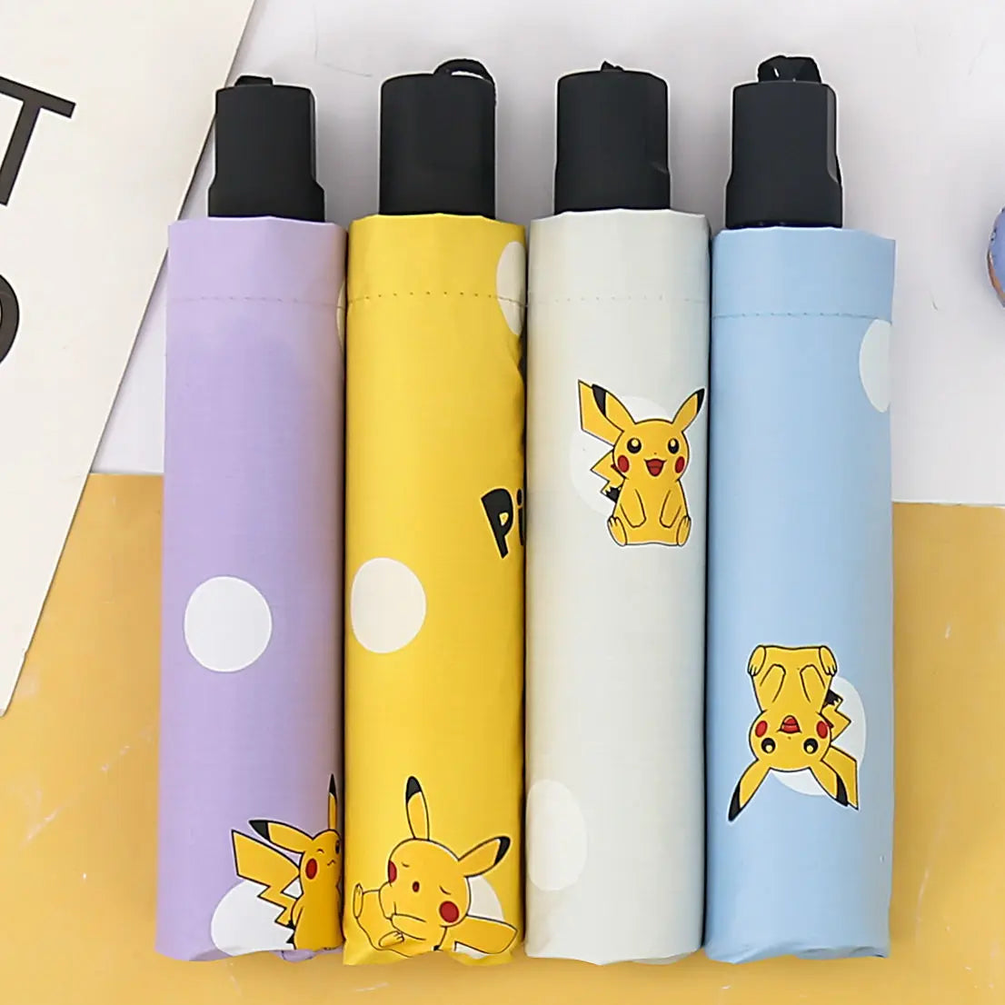 Anime Pokemon Animation Derivatives Fully Automatic Folding Umbrella