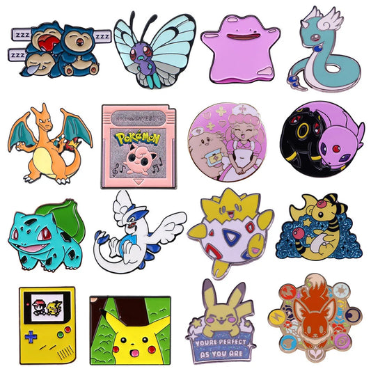 Pokemon Mix Pin Badges