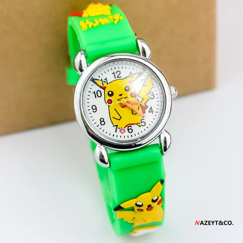 Pokemon Pikachu Children's Silicone Watch Anime Characters