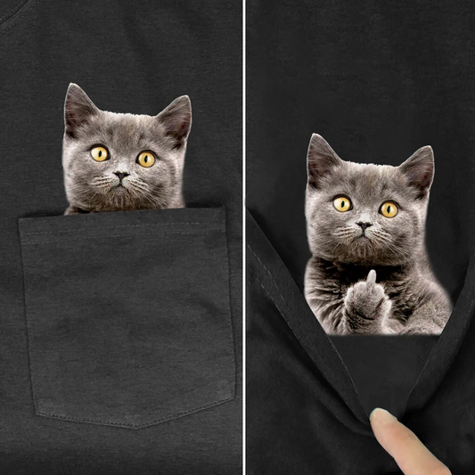 F*U* Cat in pocket T-Shirt