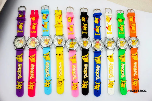 Pokemon Pikachu Children's Silicone Watch Anime Characters