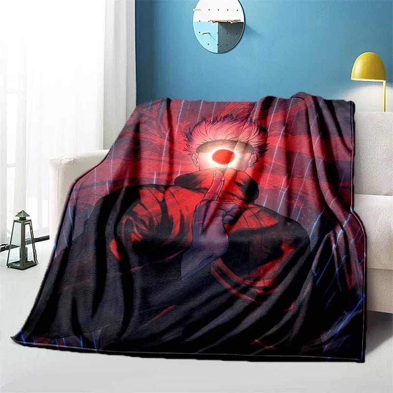 Jujutsu Kaisen Anime Plush Bed / Picnic Thin Blankets