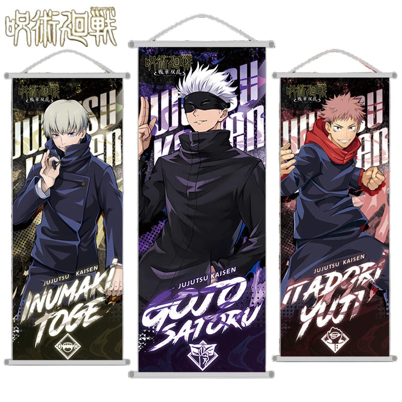 New Jujutsu Kaisen Itadori Yuji Anime Peripherals Hanging Poster 25*70cm