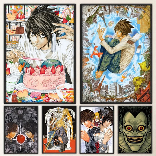 Anime Death Note Poster Prints Bedroom Wall