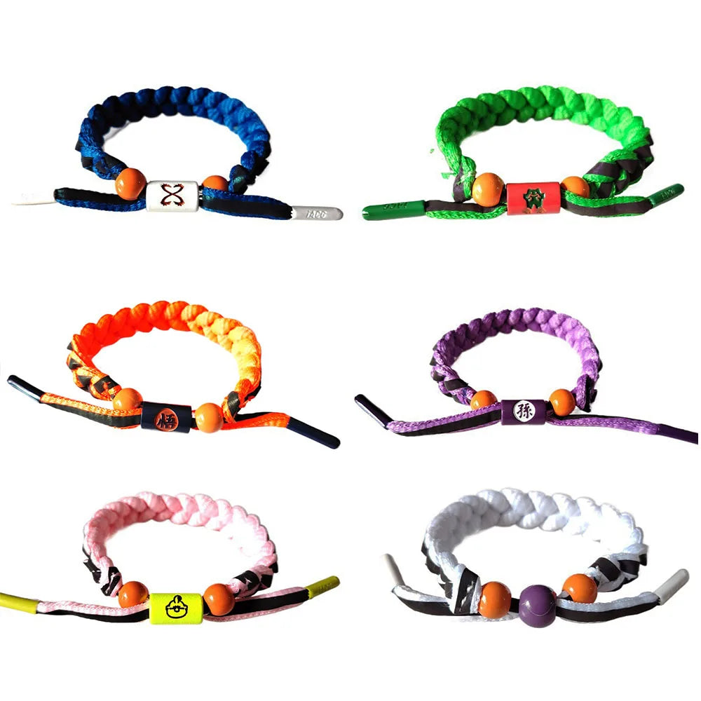 14 Style Dragon Ball Goku Hand Rope Lion God Dragon Vegeta IV Frieza Reflective Bracelet Handwoven Anime Jewelry