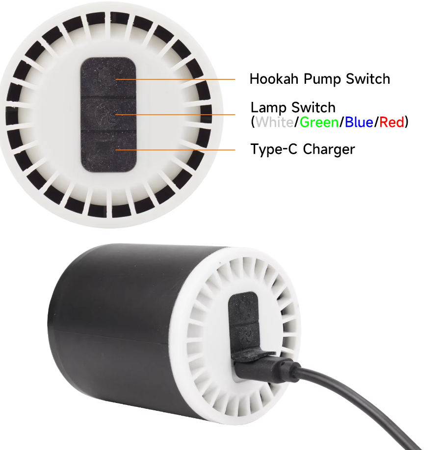 Hookah Electronic Strong Air Pump charcoal tarter Save Breath