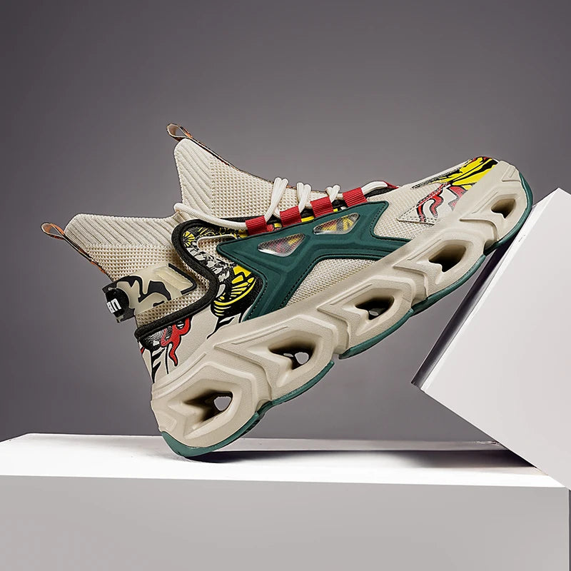 SkyBurst Sneakers: Speedcore Style