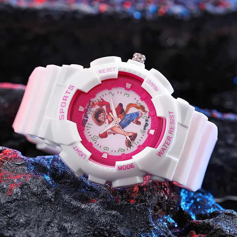 Waterproof Sports Watch Anime One Piece Luffy Ace Usopp