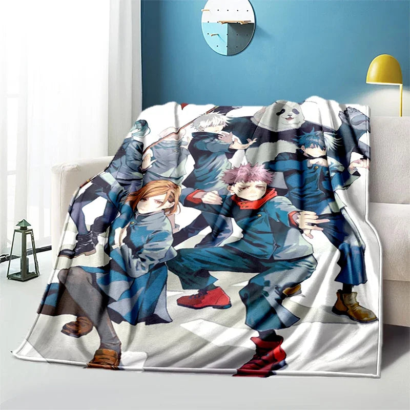 Jujutsu Kaisen Anime Plush Bed / Picnic Thin Blankets