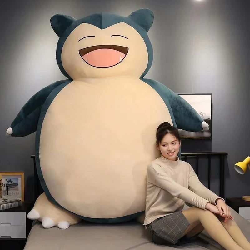 200/150cm Giant Snorlax Plush Pokemon Plush Kawaii Soft Snorlax Leather Shell Plushie NO Filling Pillow