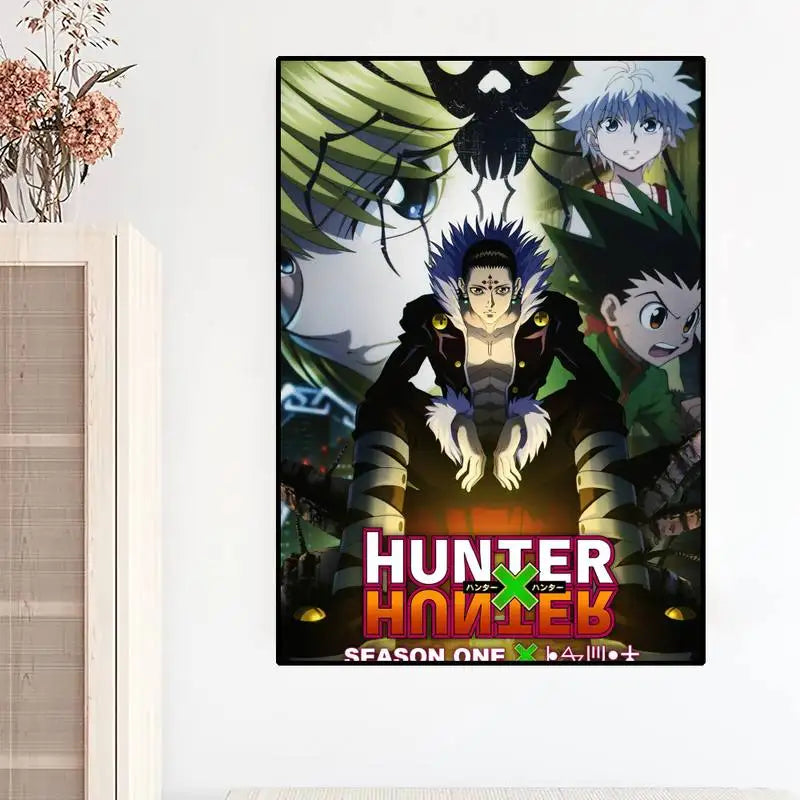 Anime HUNTER x HUNTER Gon Zoldyck Hisoka POSTER Prints Wall Painting For Bedroom