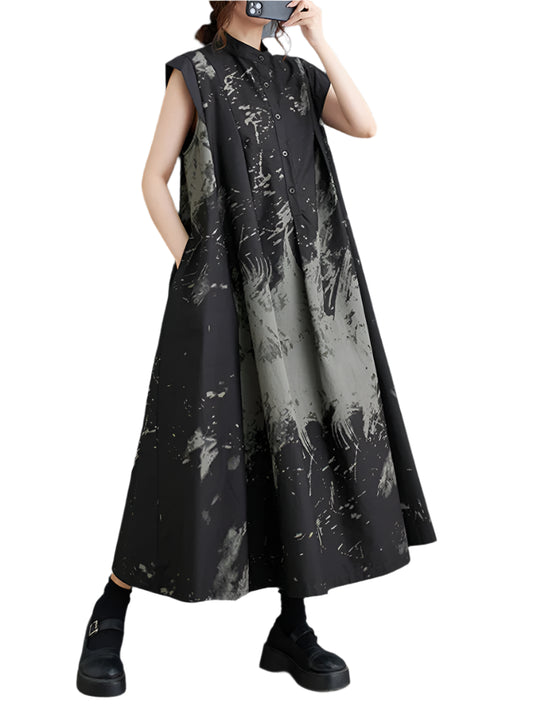 Midnight Sakura Dress – Vintage Flow, Anime Glow