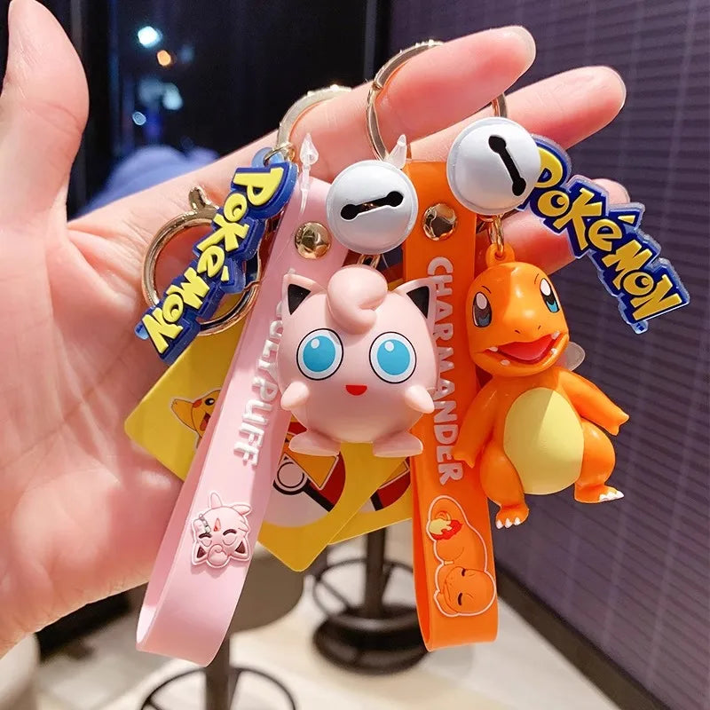 Pokemon Keychain Pikachu Bulbasaur Jigglypuff