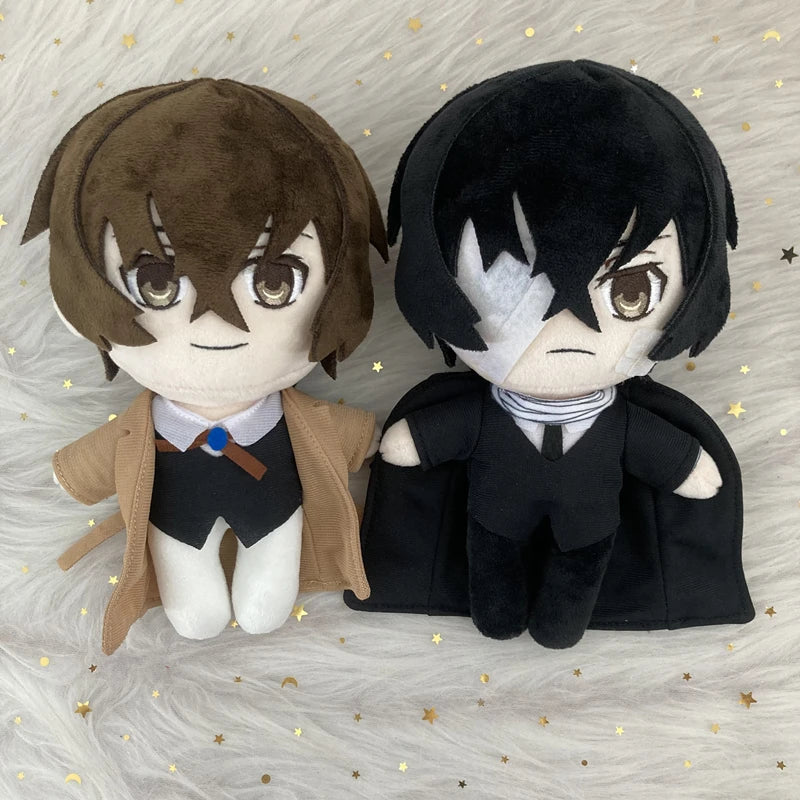 Anime Dazai Osamu Plush Doll Standing Version Bungou Stray Dogs Character Soft Stuffed