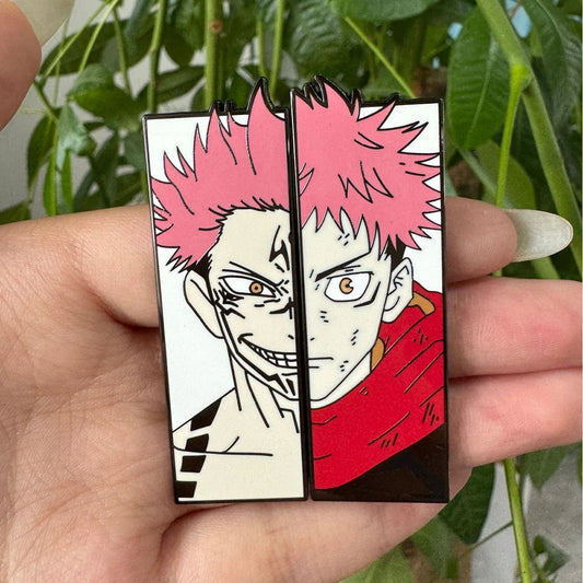 Jujutsu Cool Rectangle Anime Enamel Pins