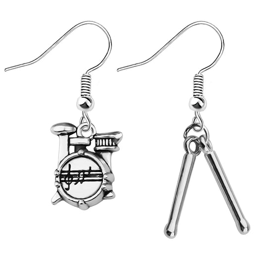 Pop Music Lovers Rock Drum Kit Earrings