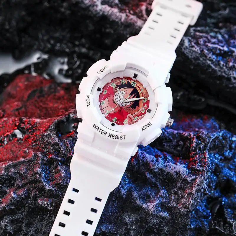 Waterproof Sports Watch Anime One Piece Luffy Ace Usopp