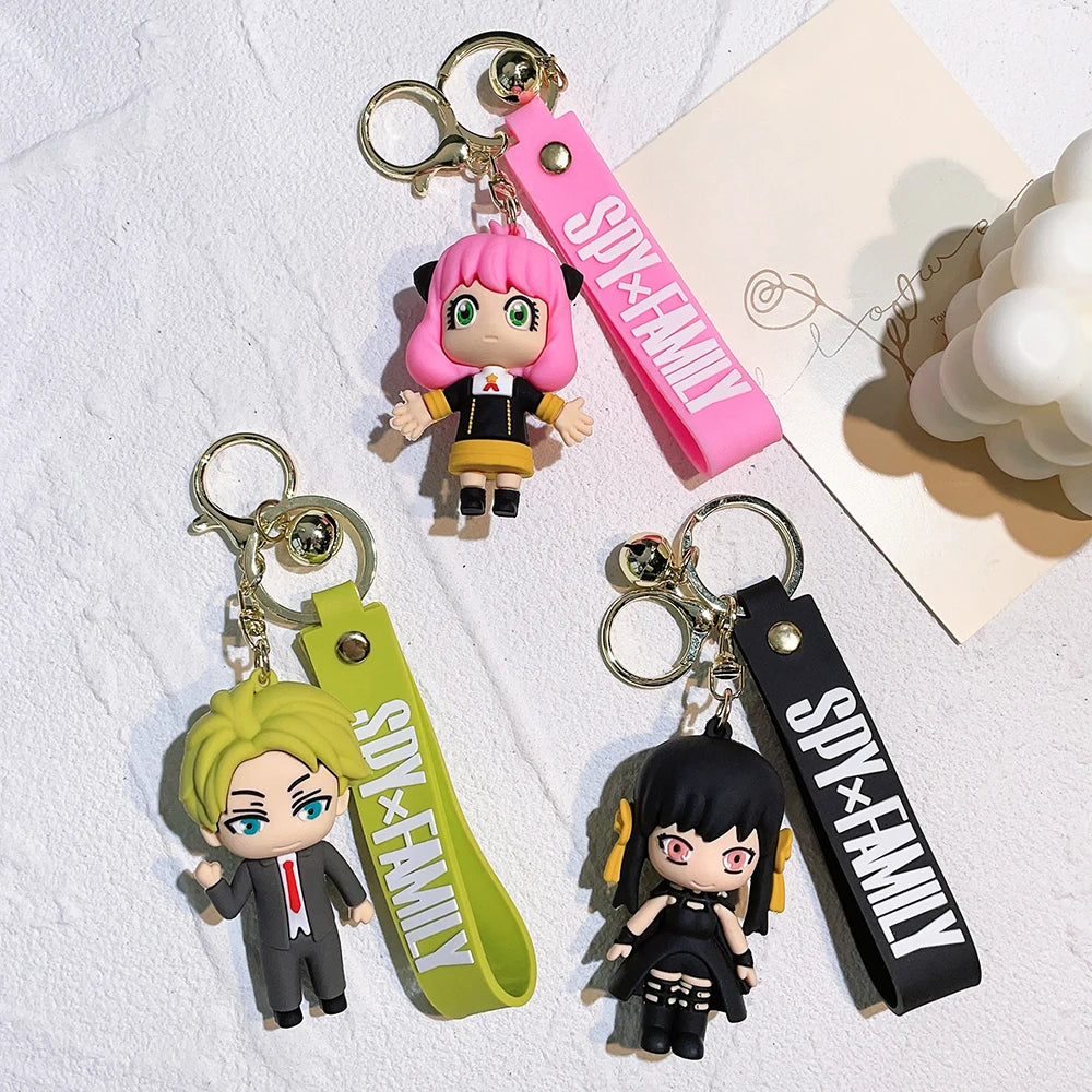 Anime SPY×FAMILY Keychain Loid Forger Anya Forger Yor Forger Action Figures Keyring