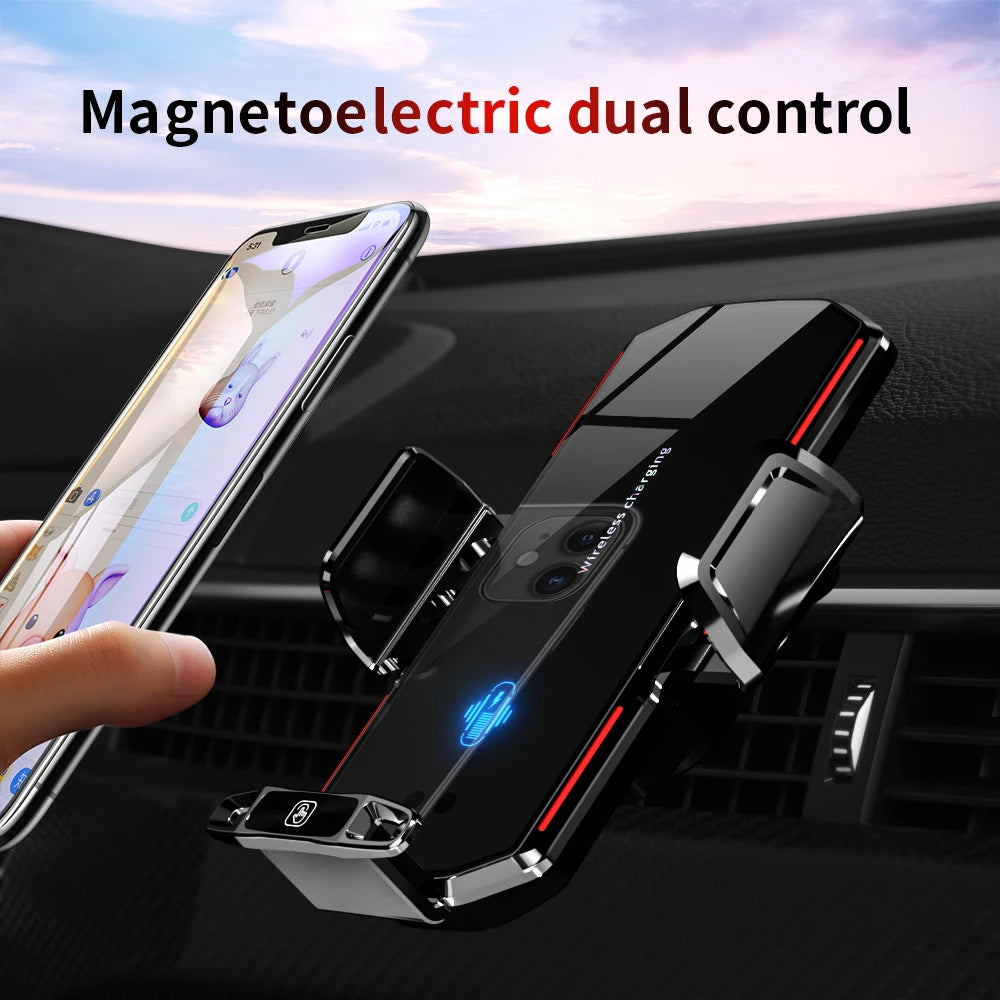 Magnetic Car Phone Holder 66W Wireless Fast Charger for iPhone 12 13 14 15 and Andorid Mount