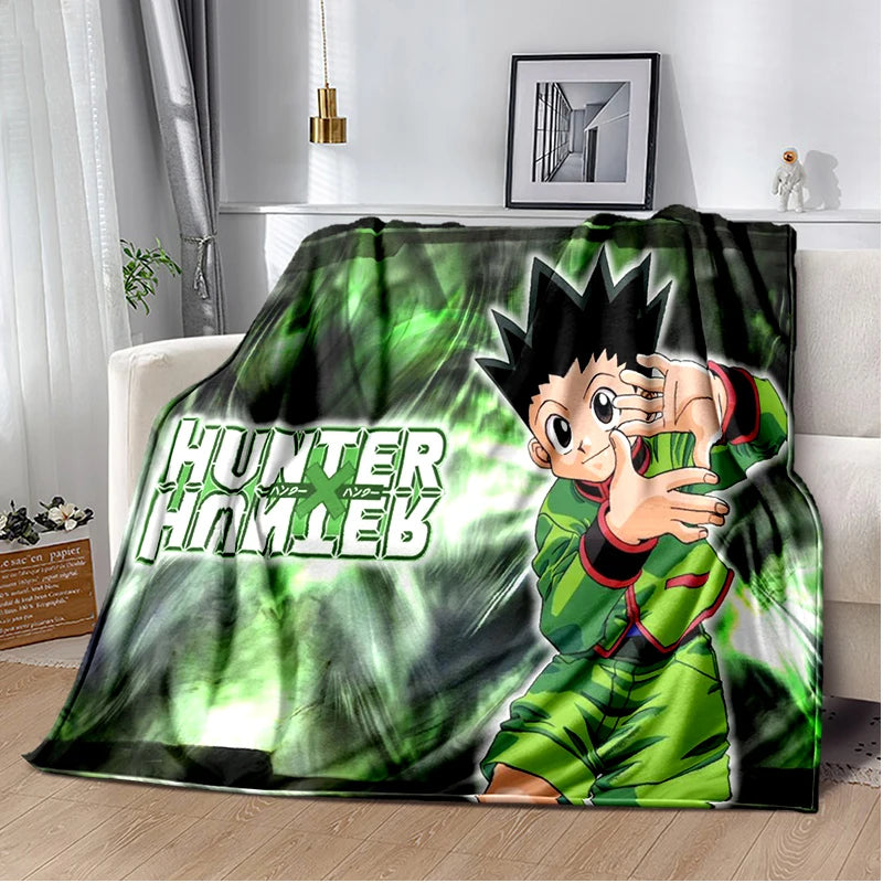 HUNTER X HUNTER Throw Blanket Anime Soft Cover Lightweight Warm Blankets