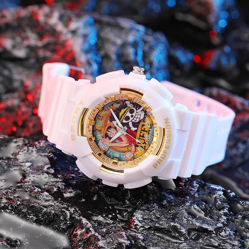 Waterproof Sports Watch Anime One Piece Luffy Ace Usopp