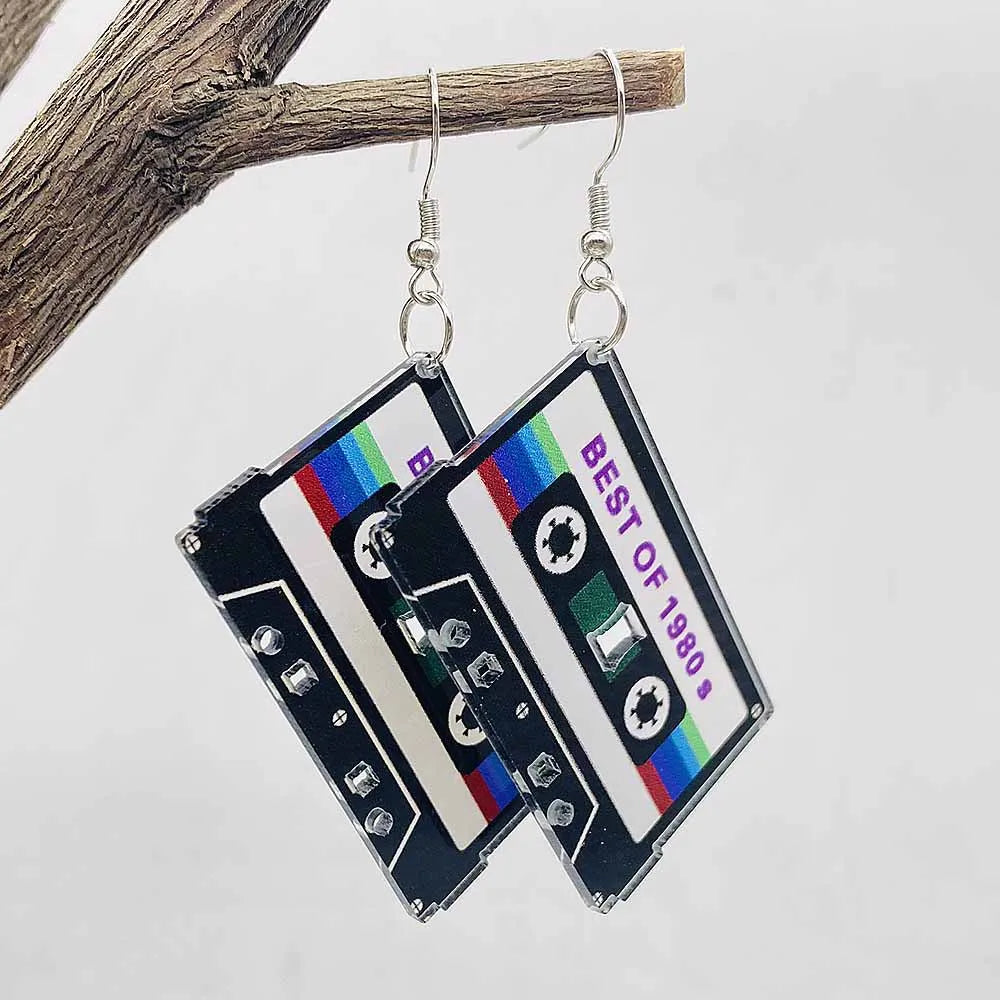 Magnetic Tape Acrylic Earrings Charms Fashion Jewelry